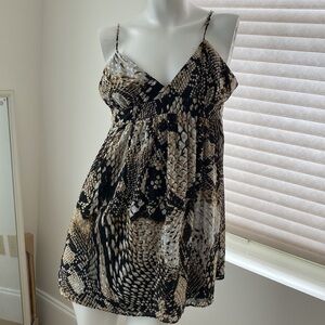 NWT Zara Snake Print Mini Dress Size S ART 4886/269/038